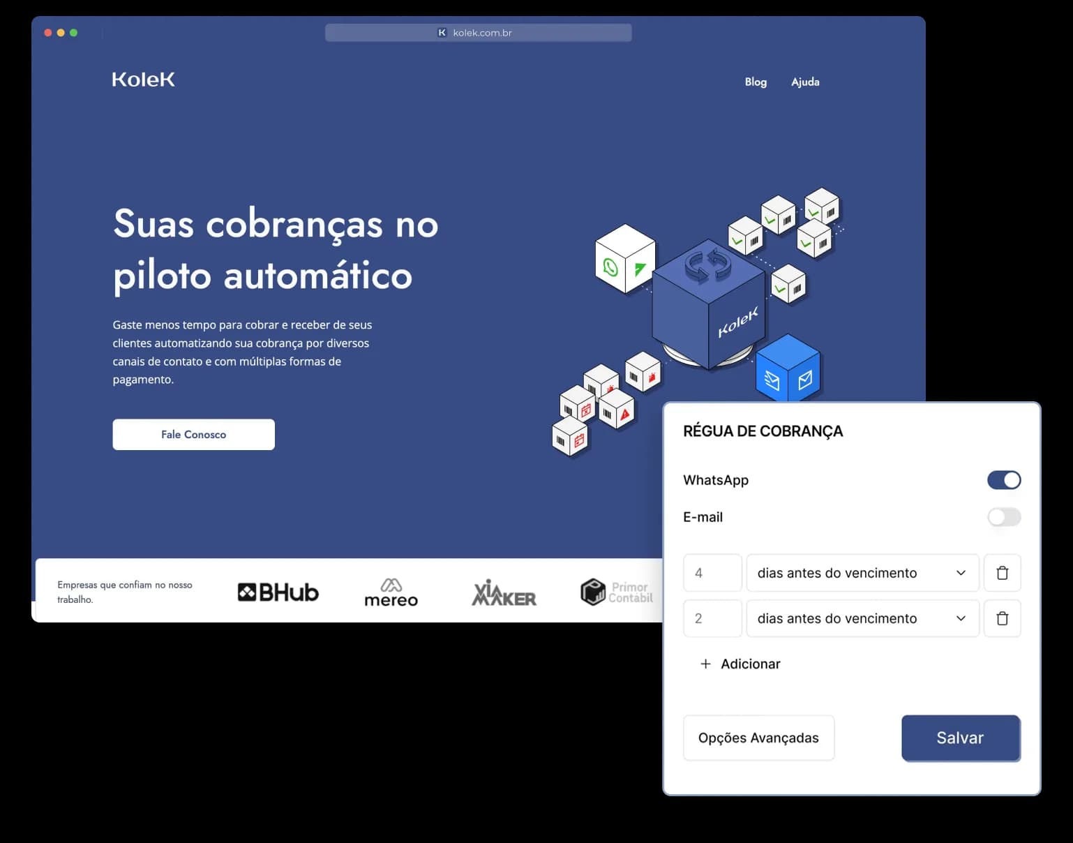 Detalhe da página de produto da kolek